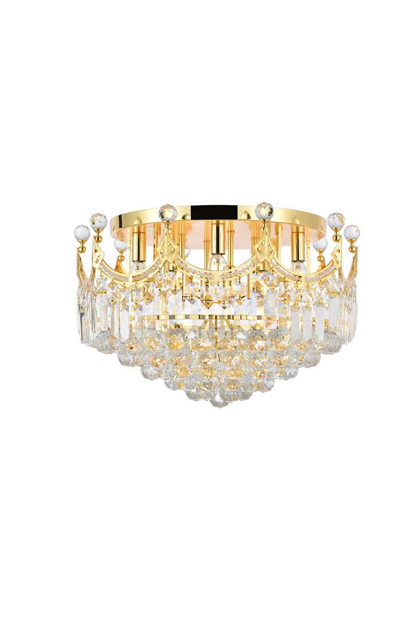 Elegant Lighting Nine Light Flush Mount