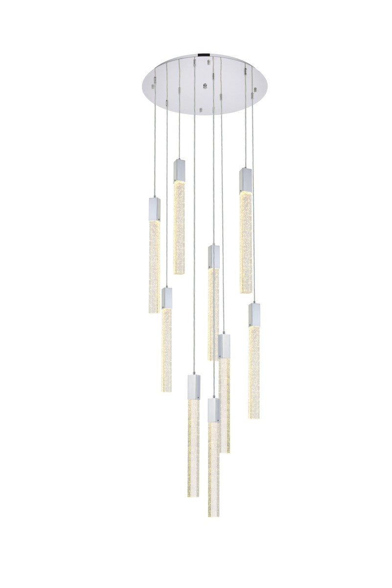 Elegant Lighting Nine Light Pendant