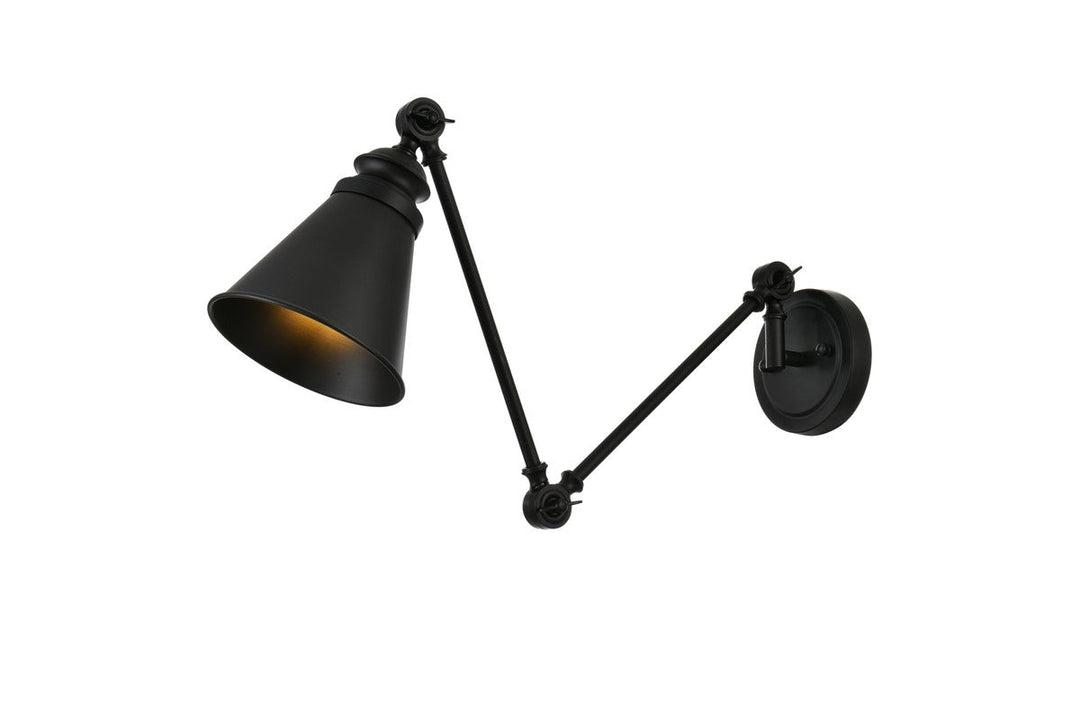 Elegant Lighting One Light Swing Arm Wall Sconce