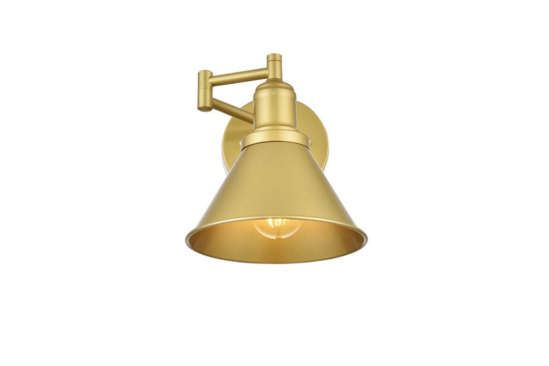 Elegant Lighting One Light Swing Arm Wall Sconce