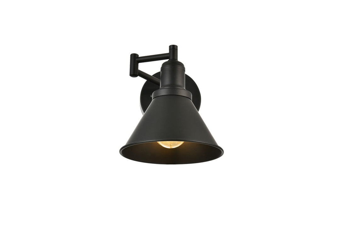 Elegant Lighting One Light Swing Arm Wall Sconce