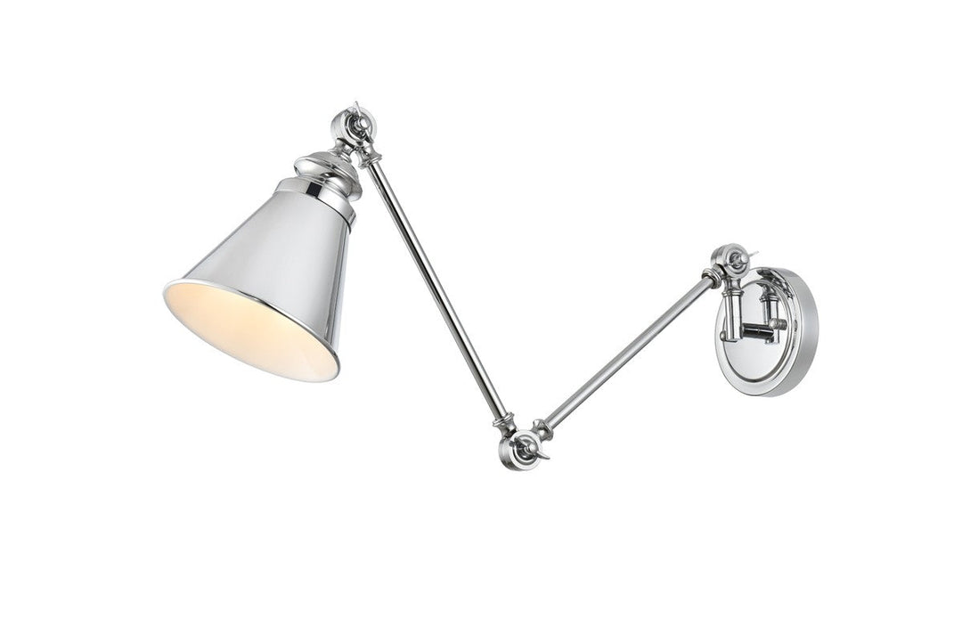 Elegant Lighting One Light Swing Arm Wall Sconce