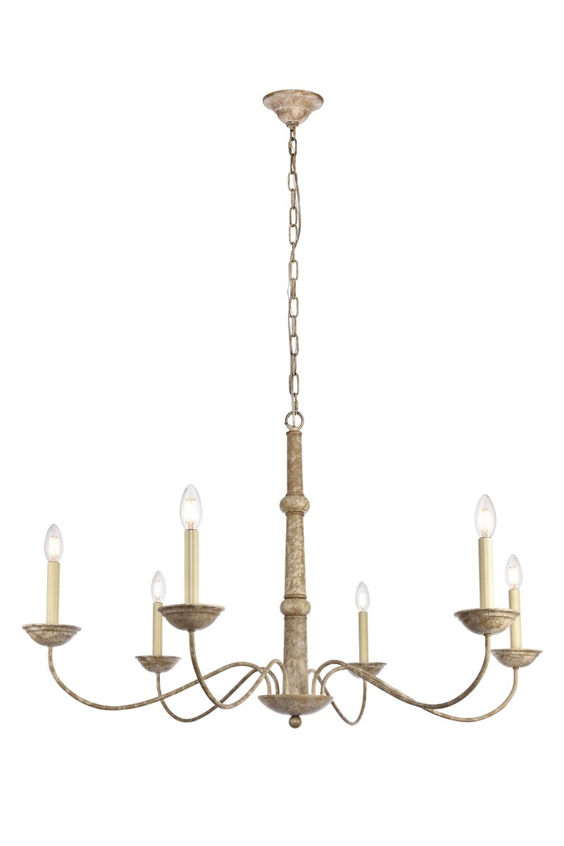 Elegant Lighting Six Light Chandelier