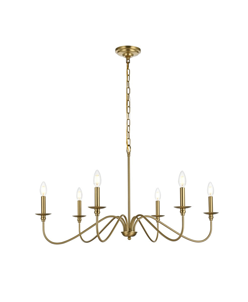 Elegant Lighting Six Light Chandelier