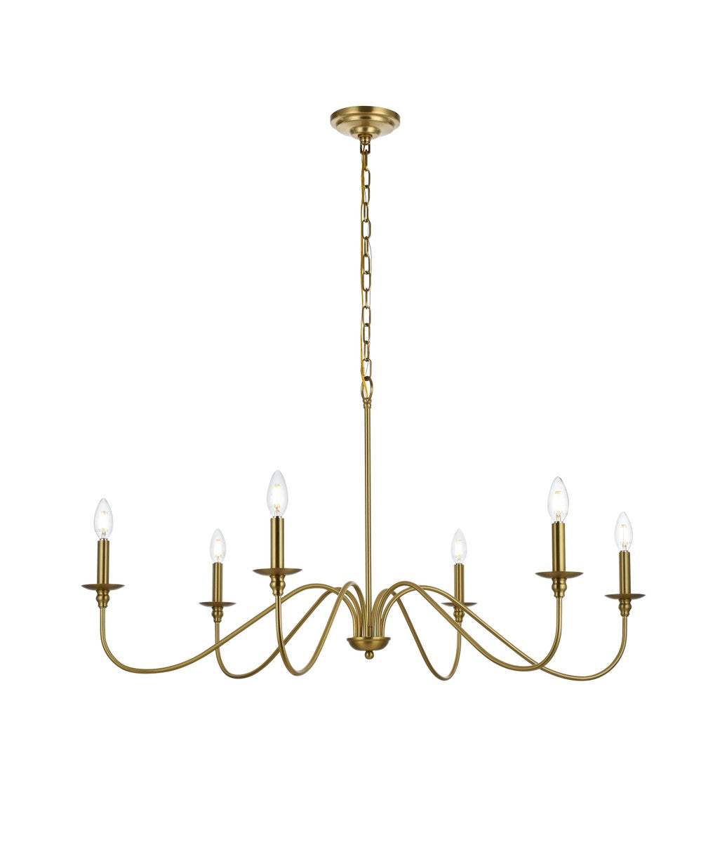 Elegant Lighting Six Light Chandelier