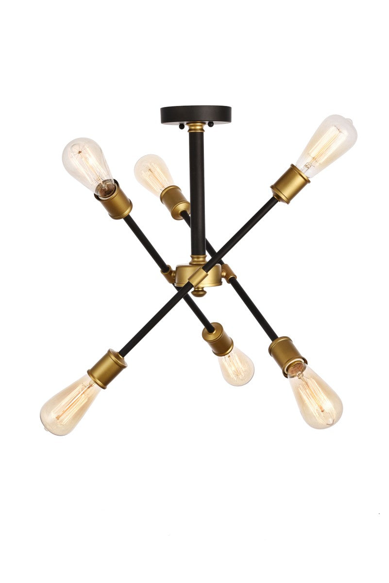 Elegant Lighting Six Light Flushmount