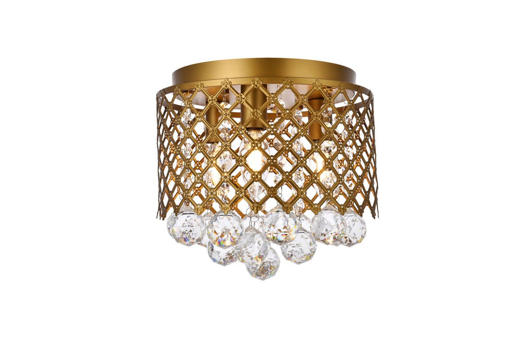 Elegant Lighting Three Light Flush Mount