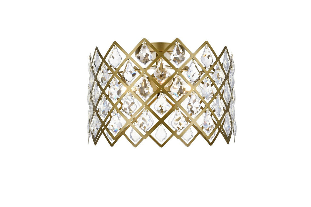 Elegant Lighting Three Light Flush Mount