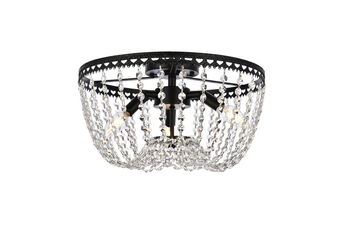 Elegant Lighting Three Light Flush Mount