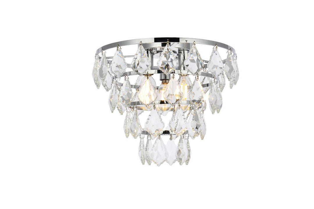 Elegant Lighting Three Light Flush Mount