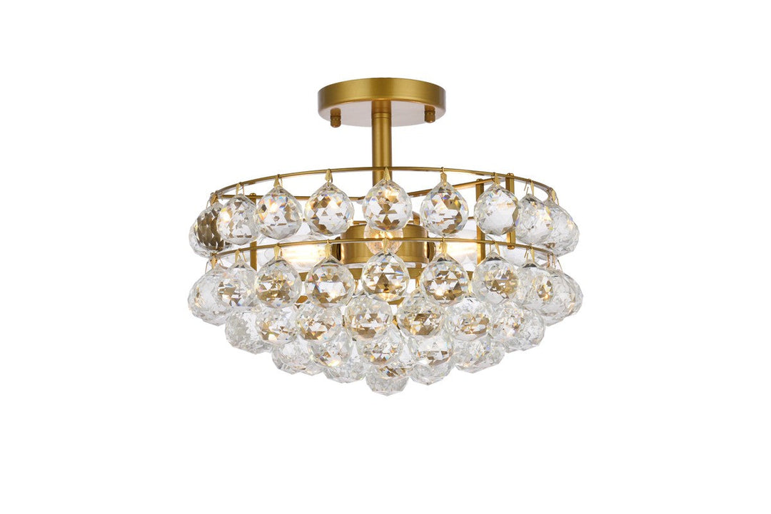 Elegant Lighting Three Light Flush Mount