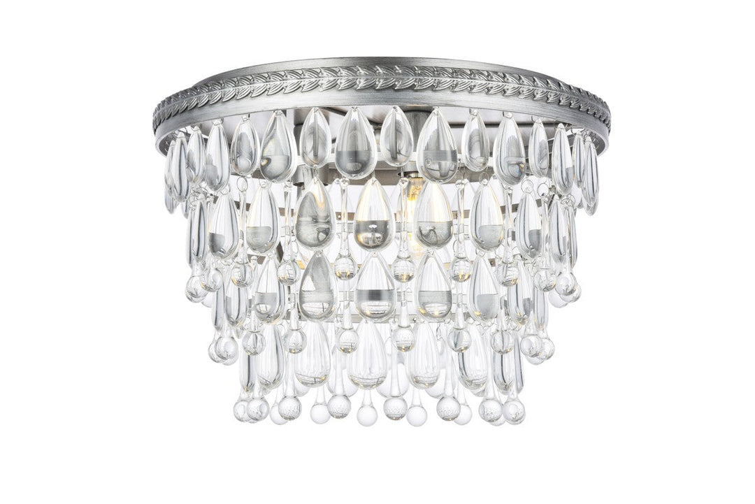 Elegant Lighting Three Light Flush Mount