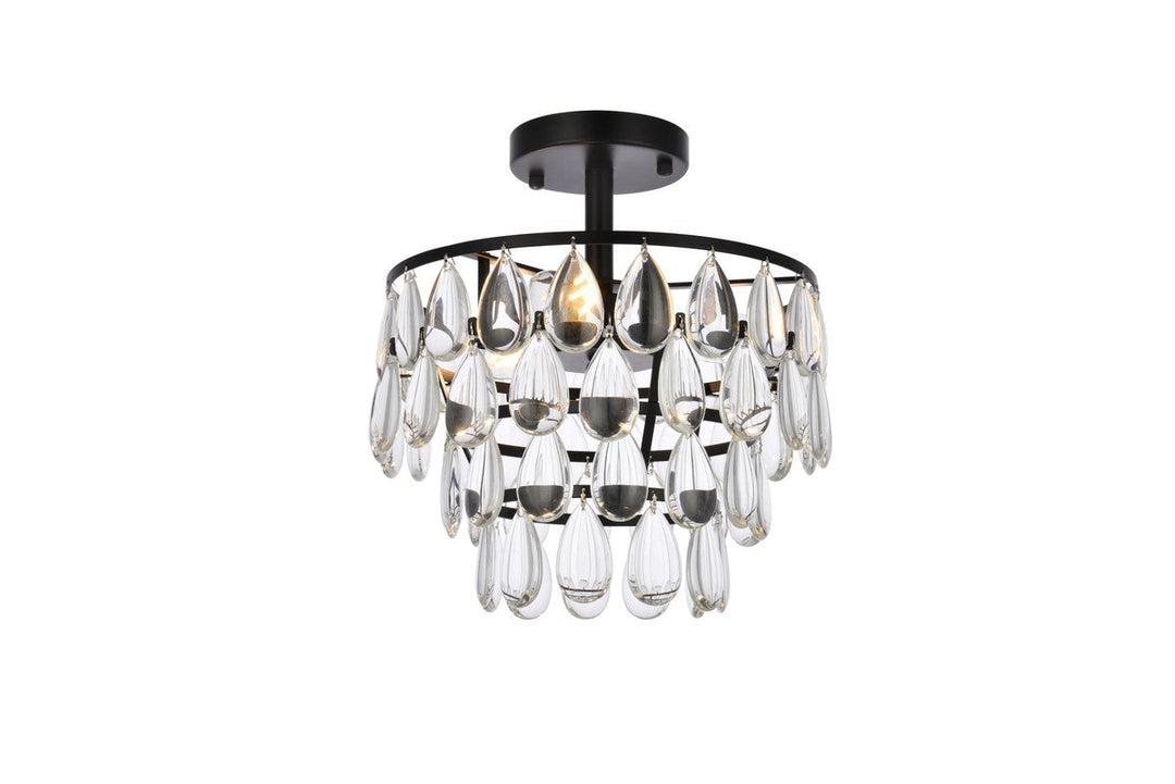 Elegant Lighting Three Light Flush Mount