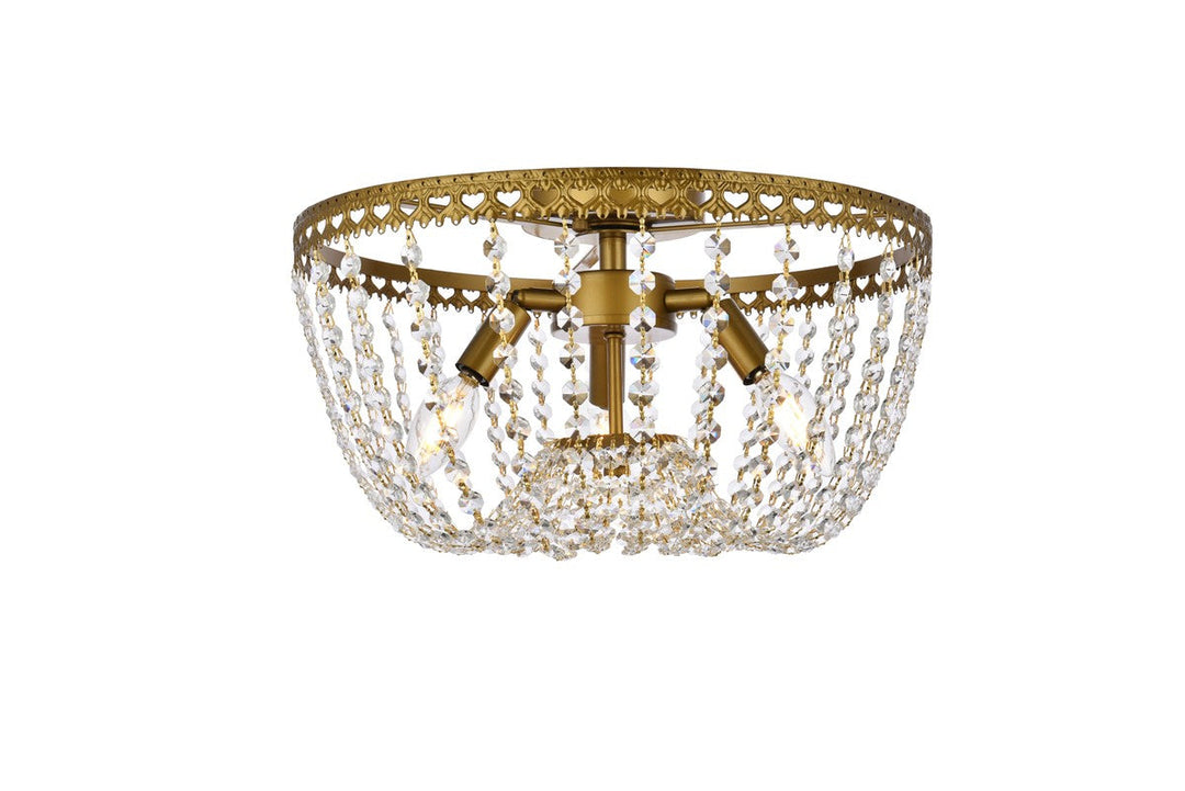 Elegant Lighting Three Light Flush Mount