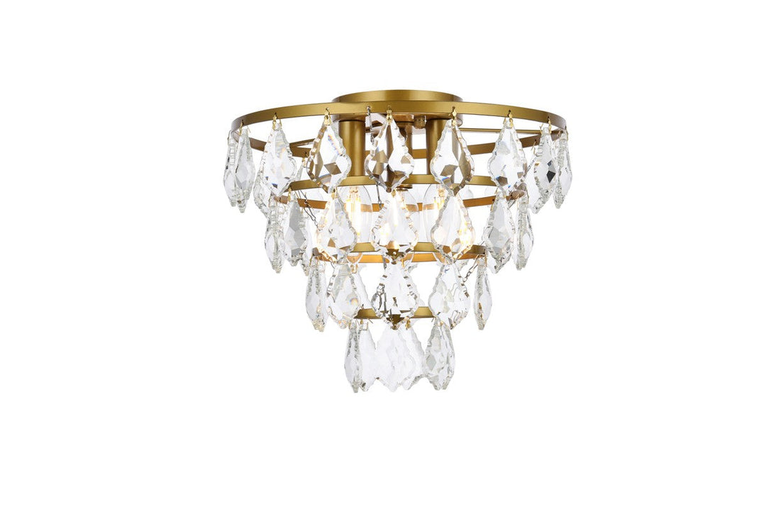 Elegant Lighting Three Light Flush Mount