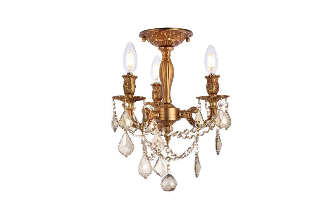 Elegant Lighting Three Light Flush Mount