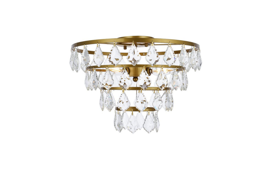 Elegant Lighting Three Light Flush Mount