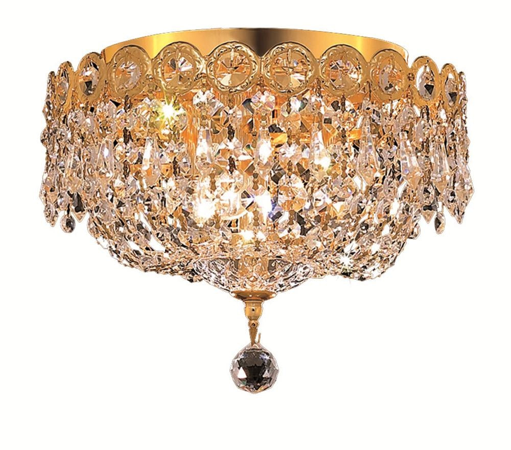 Elegant Lighting Three Light Flush Mount
