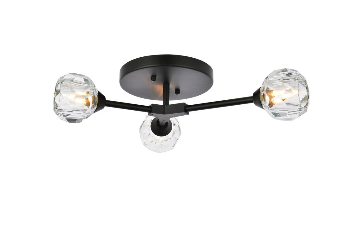Elegant Lighting Three Light Flush Mount
