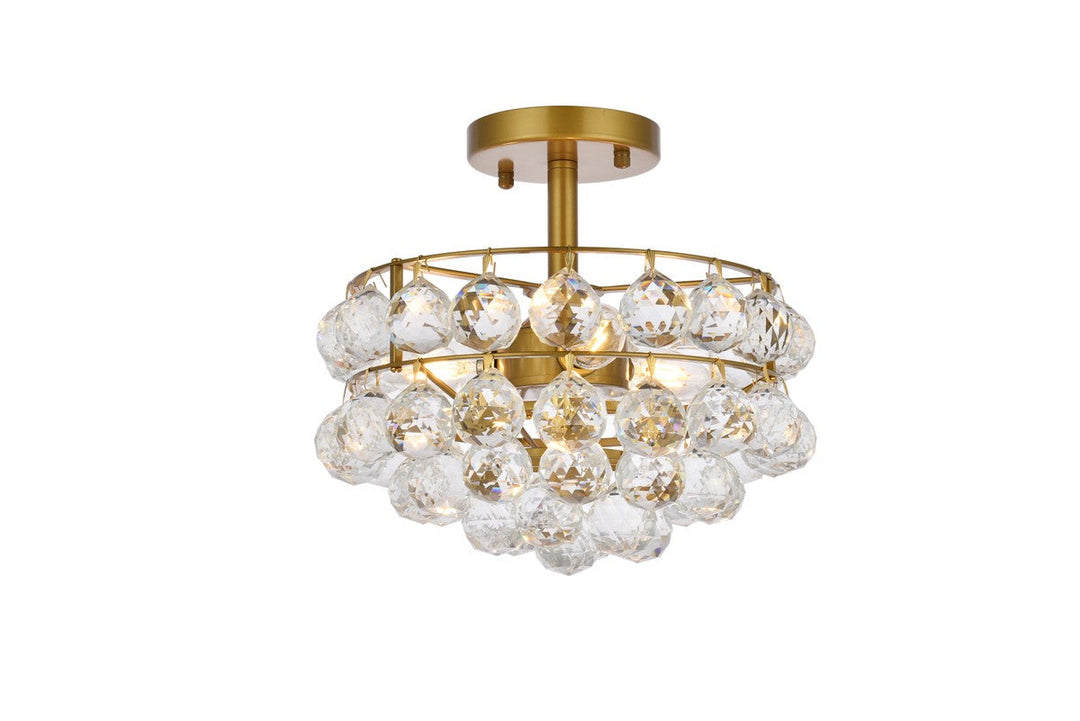 Elegant Lighting Three Light Flush Mount