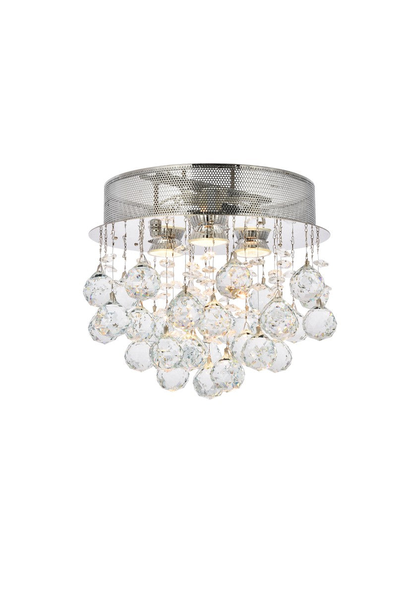 Elegant Lighting Three Light Flush Mount