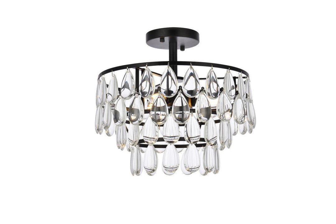 Elegant Lighting Three Light Flush Mount
