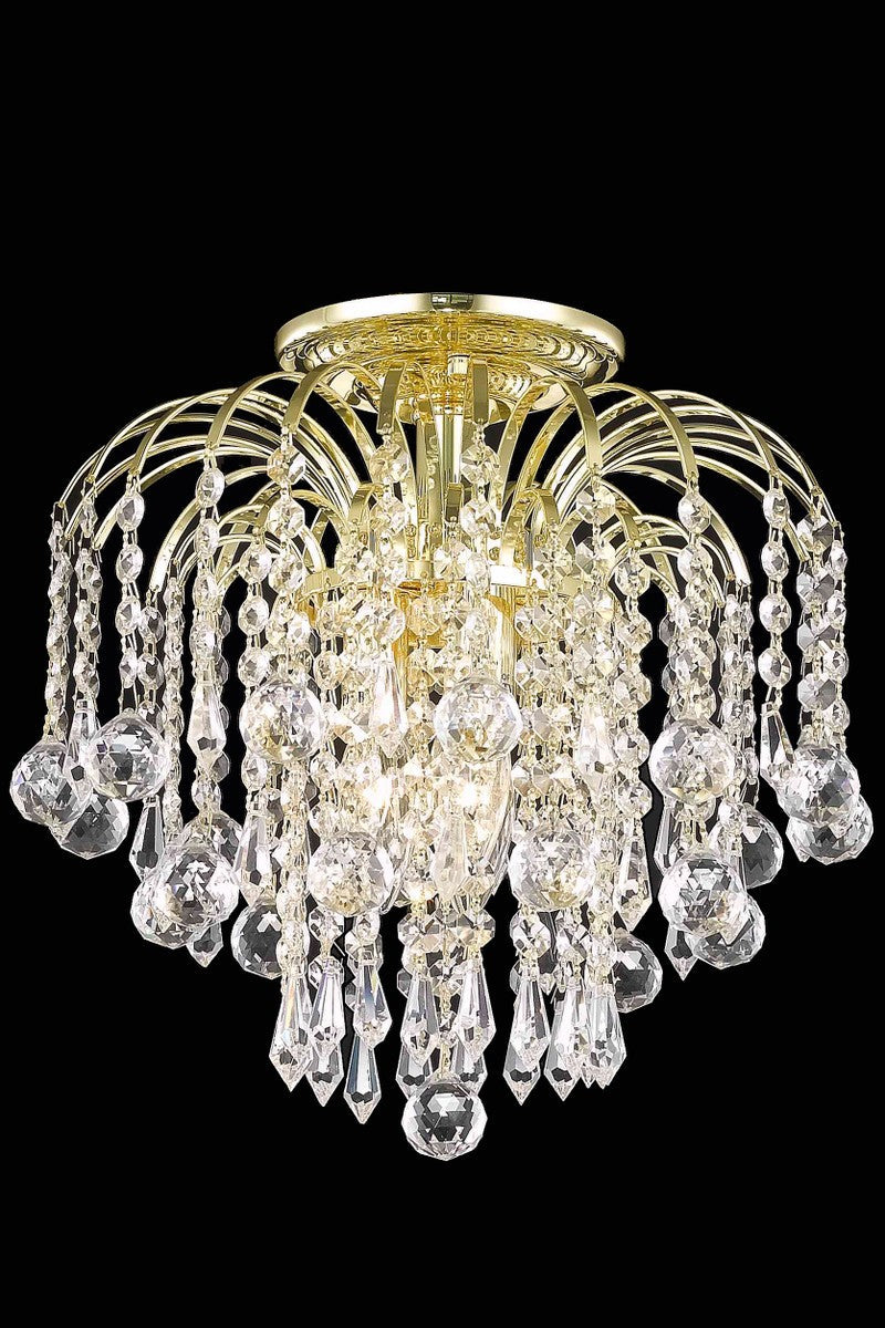 Elegant Lighting Three Light Flush Mount