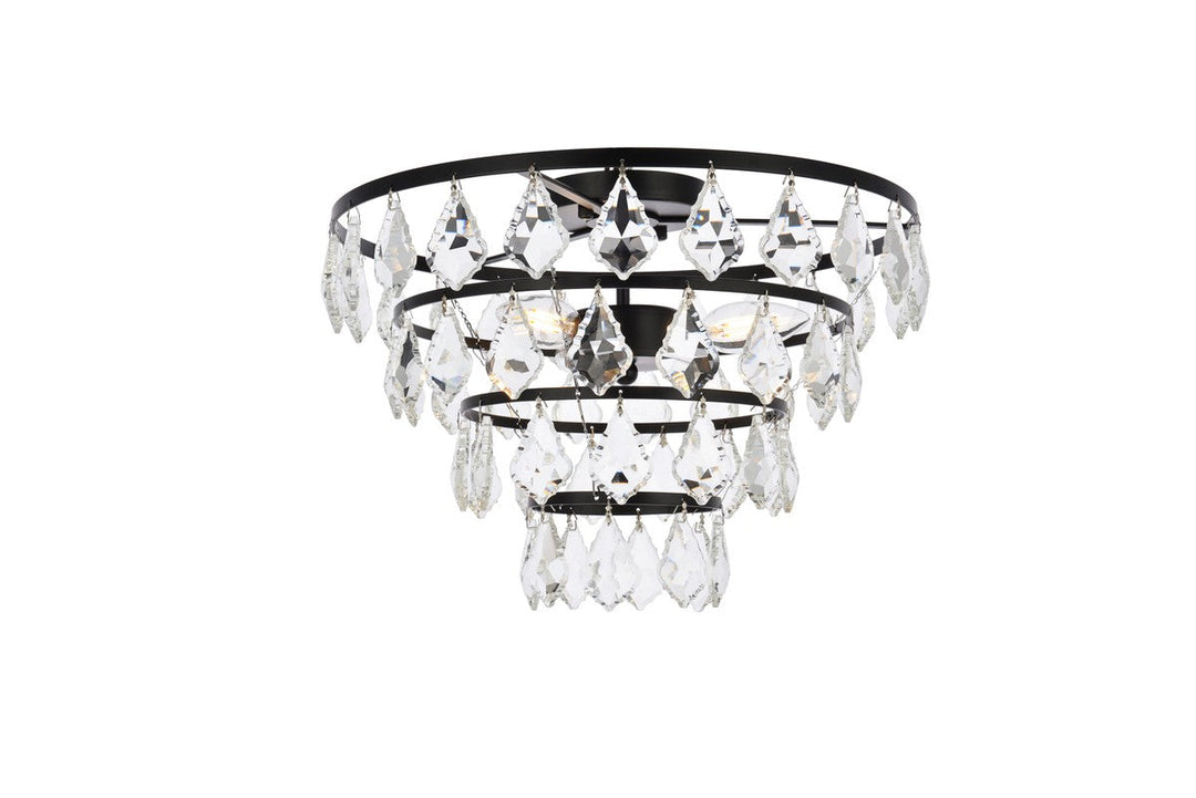 Elegant Lighting Three Light Flush Mount