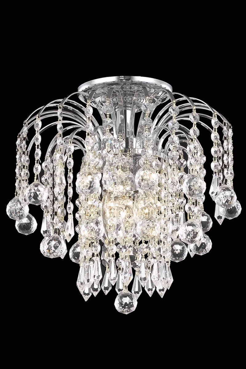 Elegant Lighting Three Light Flush Mount