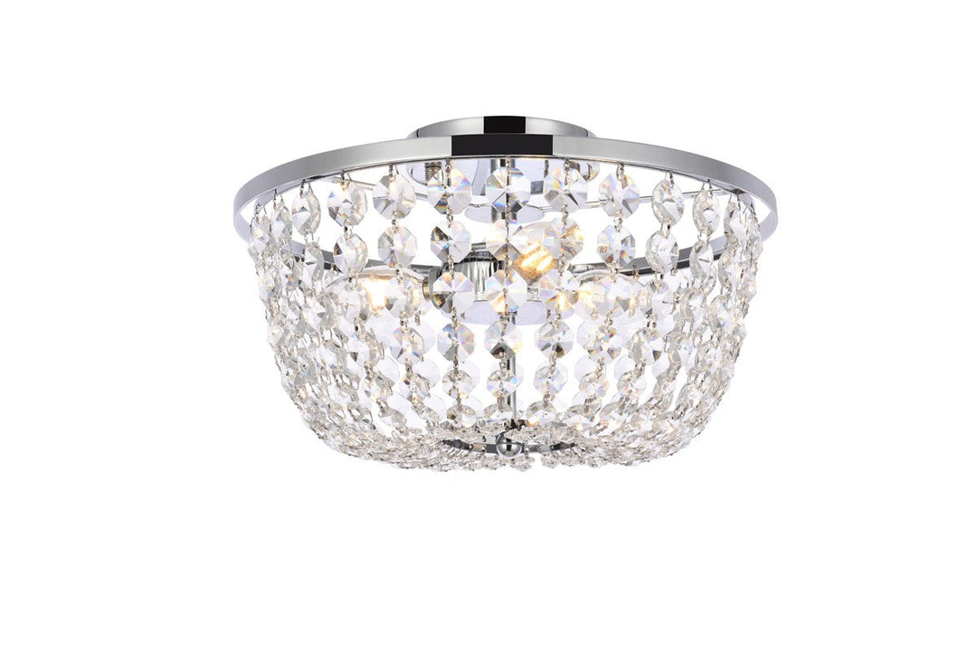 Elegant Lighting Three Light Flush Mount