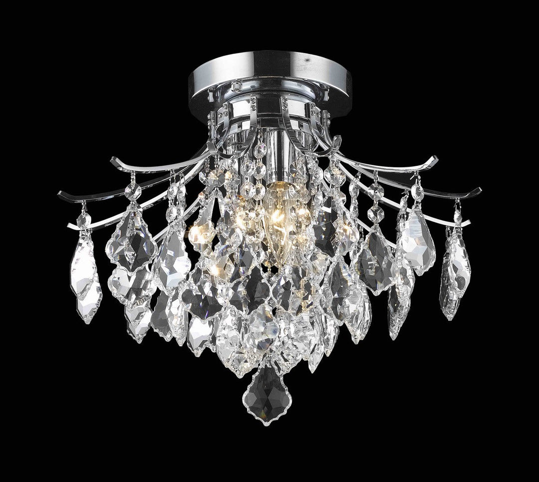 Elegant Lighting Three Light Flush Mount
