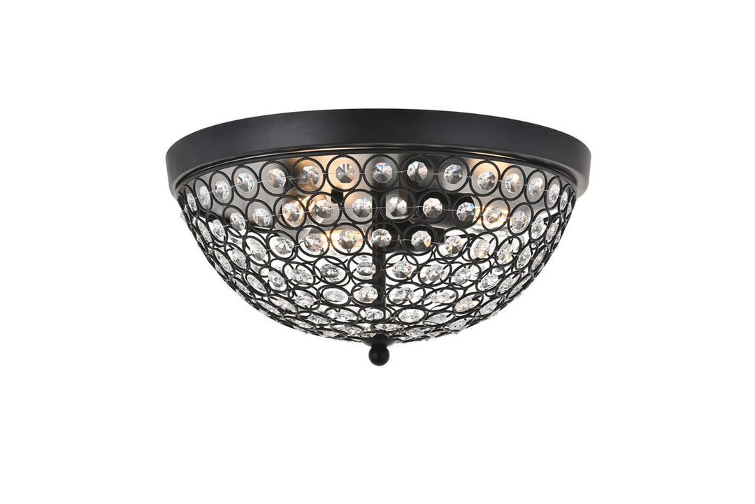 Elegant Lighting Three Light Flush Mount