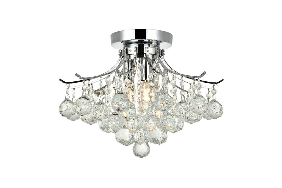 Elegant Lighting Three Light Flush Mount
