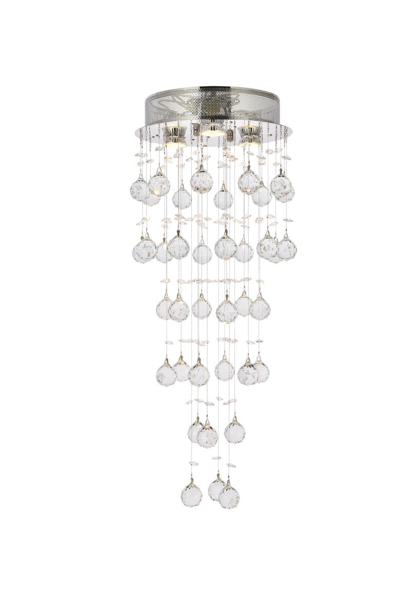Elegant Lighting Three Light Flush Mount