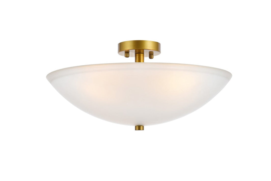 Elegant Lighting Three Light Flush Mount