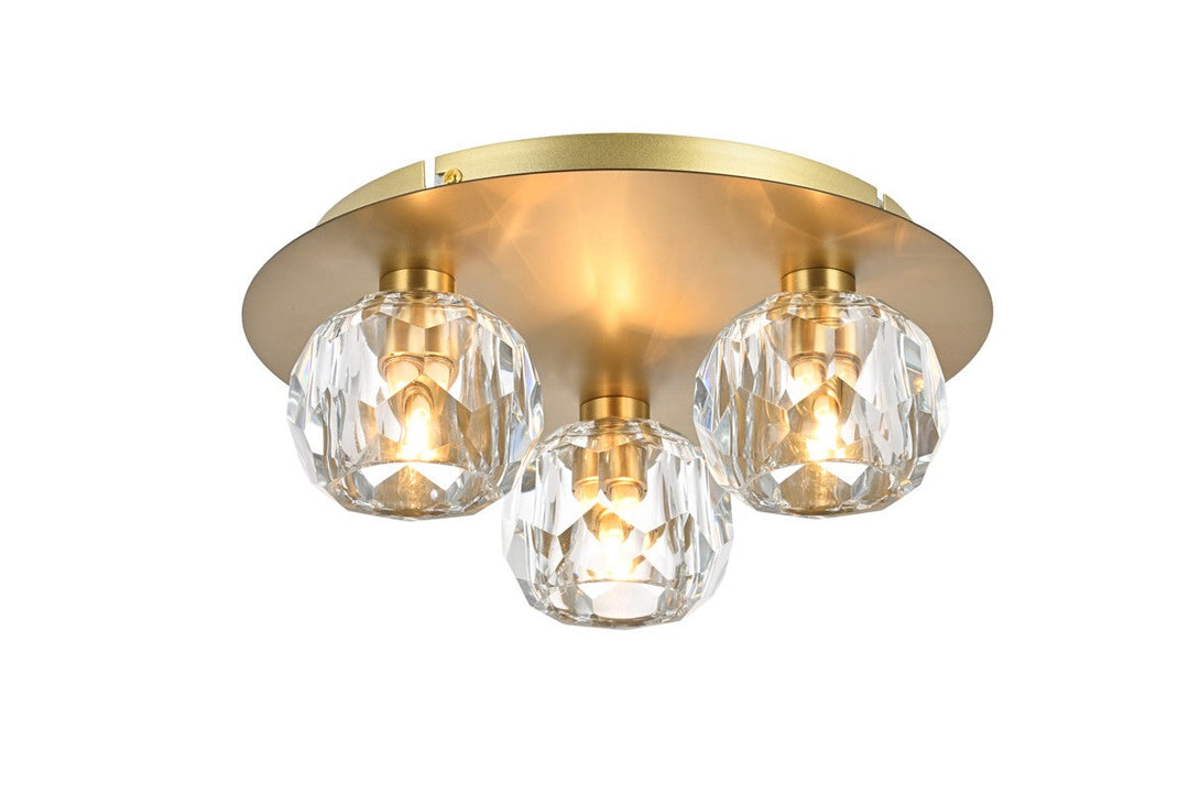 Elegant Lighting Three Light Flush Mount