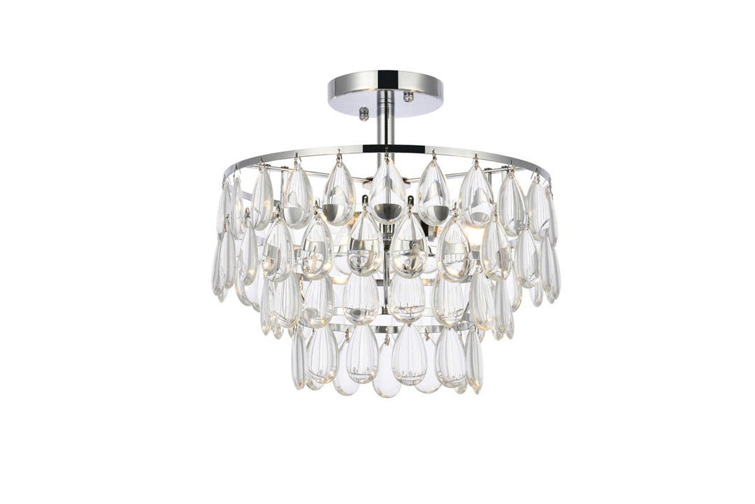 Elegant Lighting Three Light Flush Mount