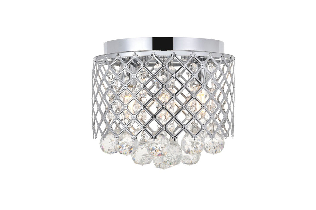 Elegant Lighting Three Light Flush Mount