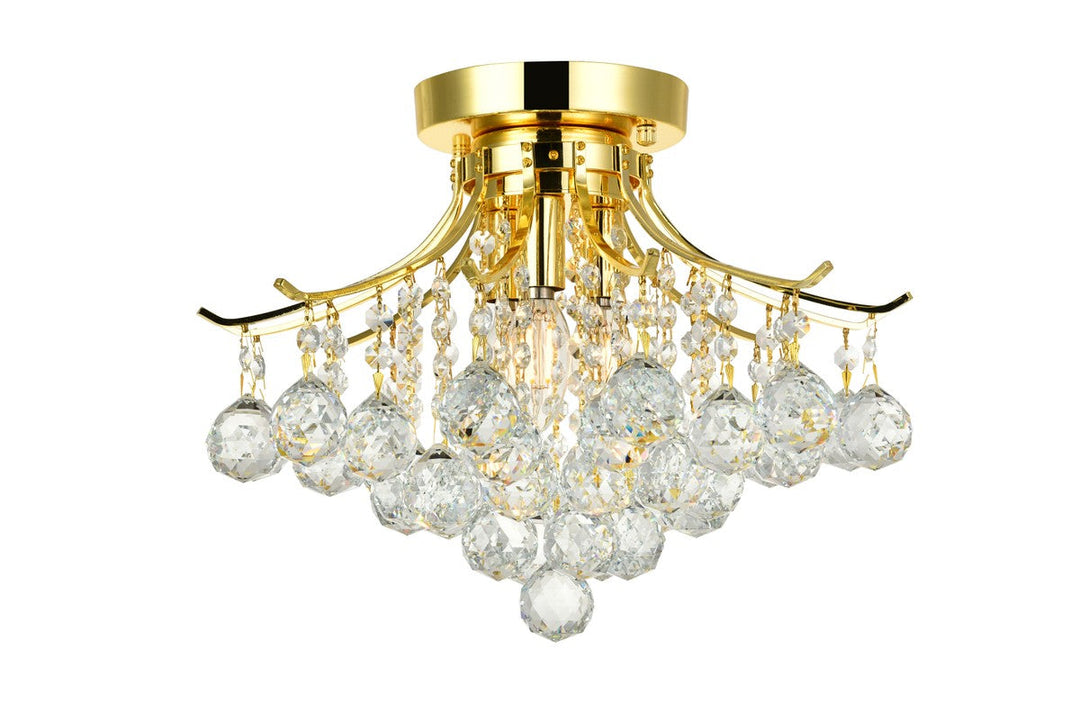 Elegant Lighting Three Light Flush Mount