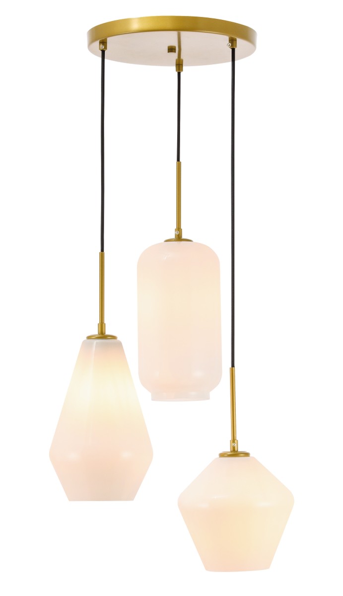 Elegant Lighting Three Light Pendant