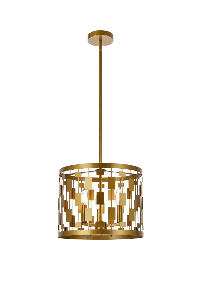 Elegant Lighting Three Light Pendant