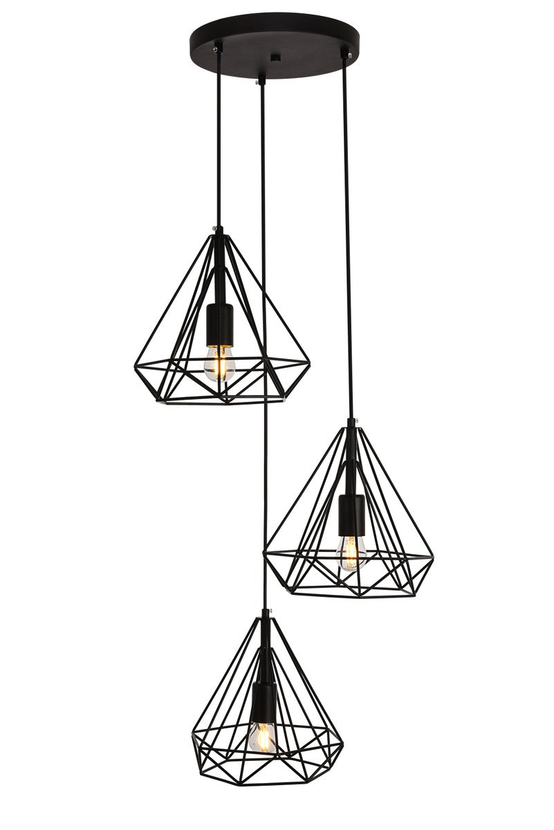 Elegant Lighting Three Light Pendant