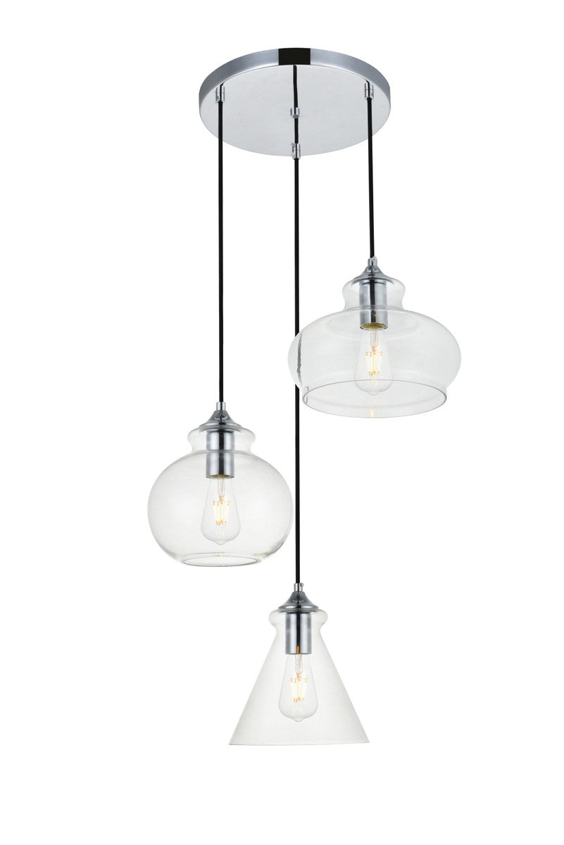 Elegant Lighting Three Light Pendant
