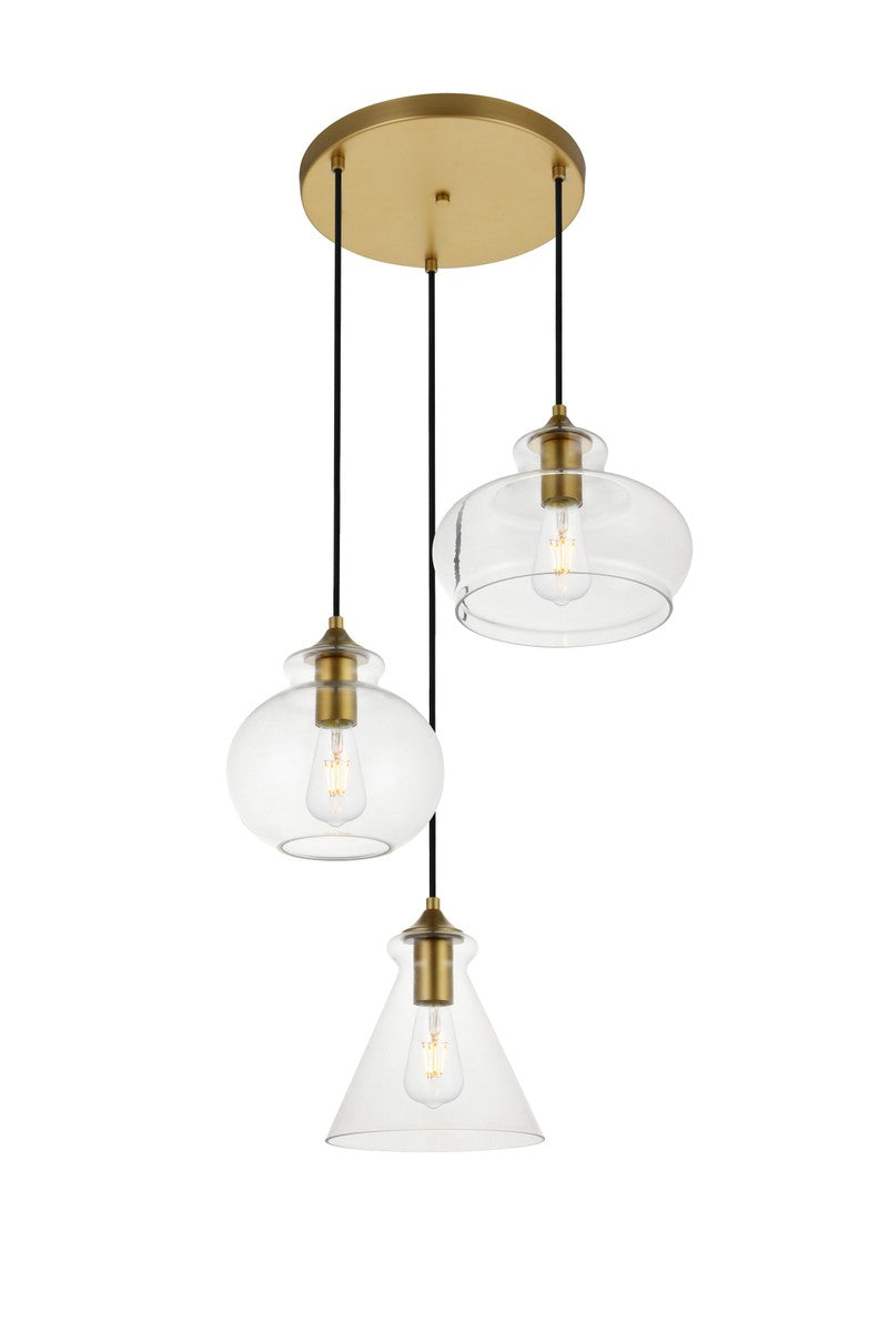 Elegant Lighting Three Light Pendant