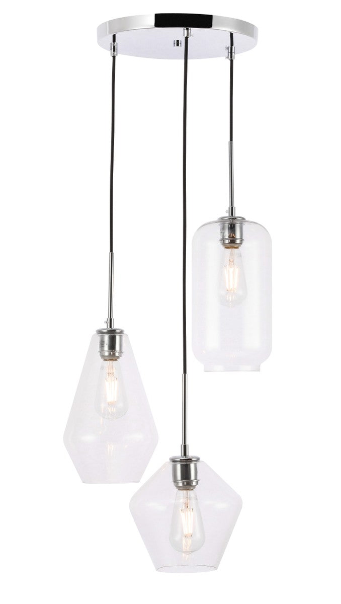 Elegant Lighting Three Light Pendant