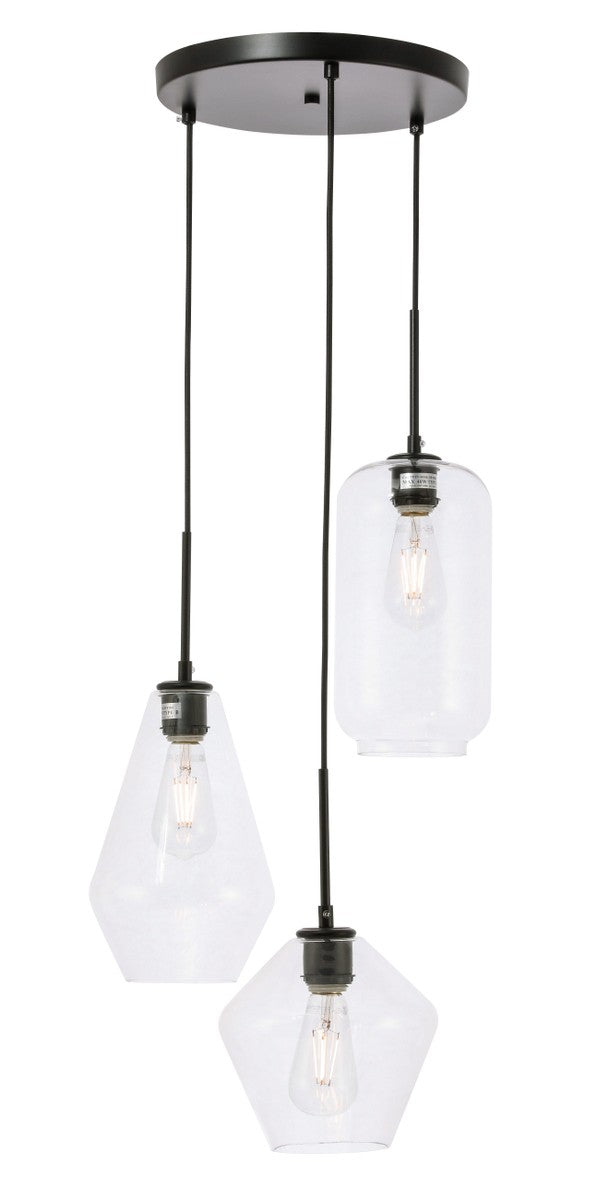Elegant Lighting Three Light Pendant