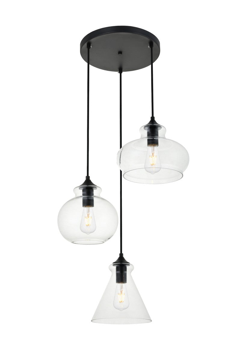 Elegant Lighting Three Light Pendant