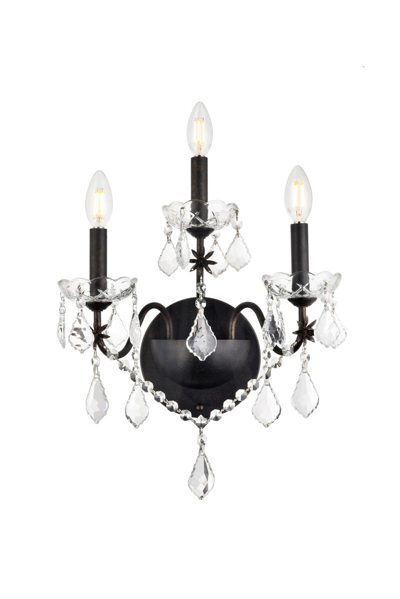 Elegant Lighting Three Light Wall Sconce