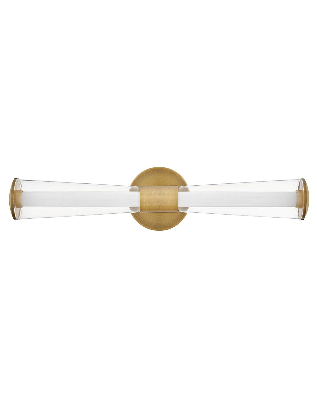 Elin LED Vanity in Lacquered Brass