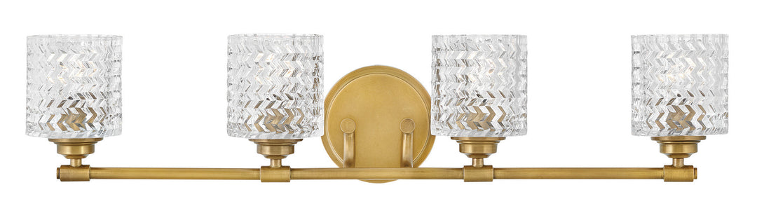 Elle LED Bath in Heritage Brass